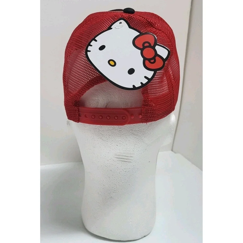 Hello Kitty by Sanrio‎ 2025 Red Glittering Baseball Cap Snap Back NWT Hat